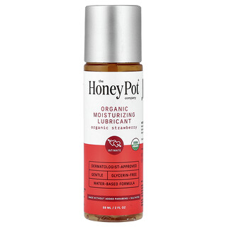 The Honey Pot Company, Organic Moisturizing Lubricant, Organic Strawberry, 2 fl oz (59 ml)
