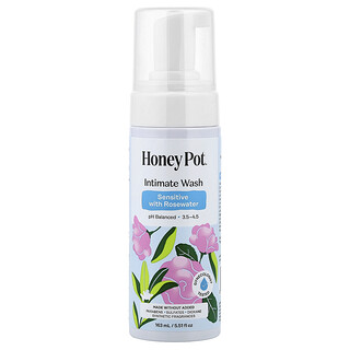 The Honey Pot Company, Intimate Wash, Sensitive with Rosewater, 5.51 fl oz (163 ml)