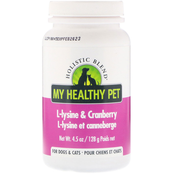 Holistic Blend, My Healthy Pet, Llysine & Cranberry, For Dogs & Cats