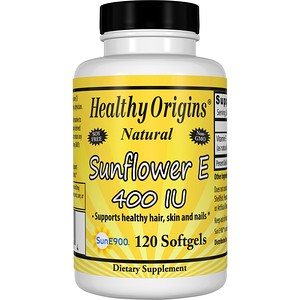 Healthy Origins, E-400 IU, Sunflower, 120 Softgel Capsules