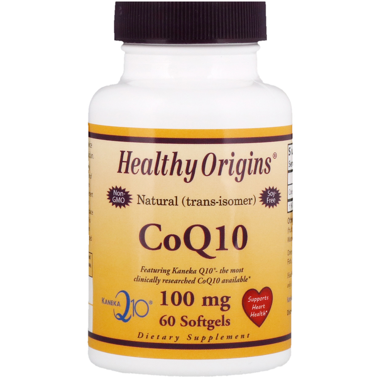 Healthy Origins Coq10 Kaneka Q10 100 Mg 60 Softgels Iherb