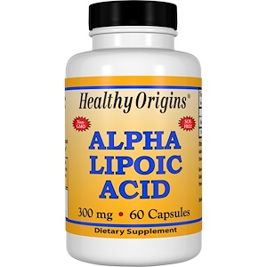 Купить Healthy Origins, Альфа-липоевая кислота, 300 мг, 60 капсул  на IHerb