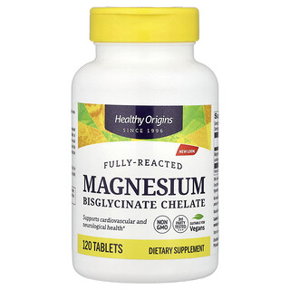 Healthy Origins, Bisglicinato di magnesio chelato, 120 compresse