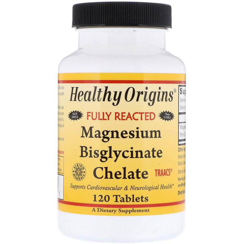 Healthy Origins, Magnesium Bisglycinate Chelate, 120 Tablets iHerb