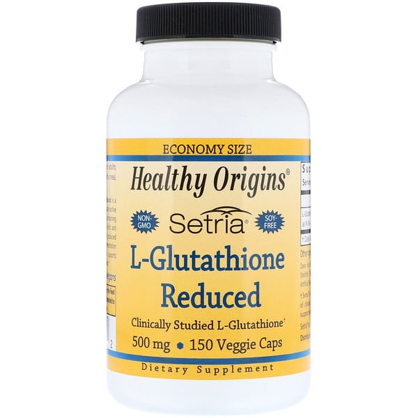 Healthy Origins, Setria, L-Glutathione Reduced, 500 mg, 150 Veggie Caps