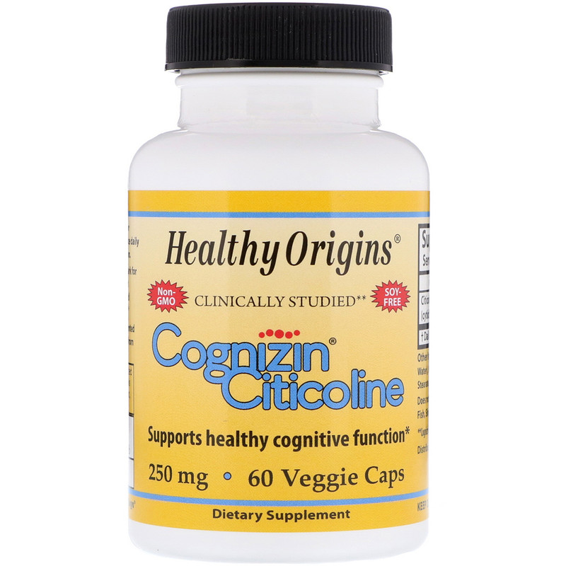 Healthy Origins Cognizin Citicoline 250 Mg 60 Veggie Caps Iherb