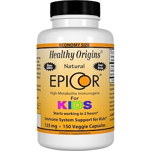 Healthy Origins, EpiCor для детей, 125 мг, 150 растительное капсул
