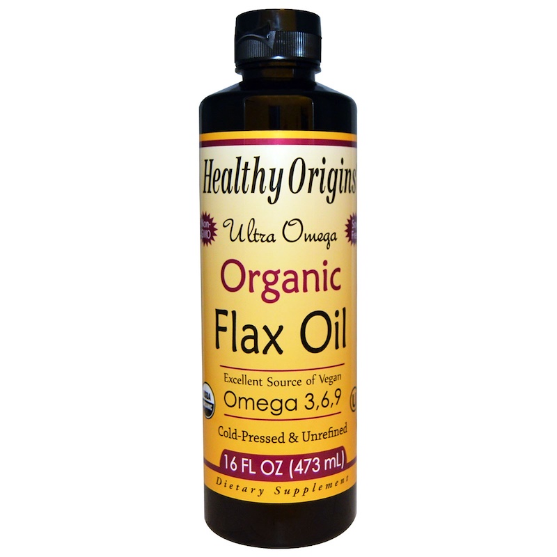 Healthy Origins, Ultra Omega, Organic Flax Oil, 16 fl oz (473 ml ...