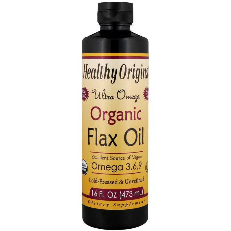 Healthy Origins, Ultra Omega, Organic Flax Oil, 16 fl oz (473 ml) iHerb