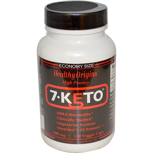 Healthy Origins, 7-Keto, 100 mg, 120 Veggie Caps
