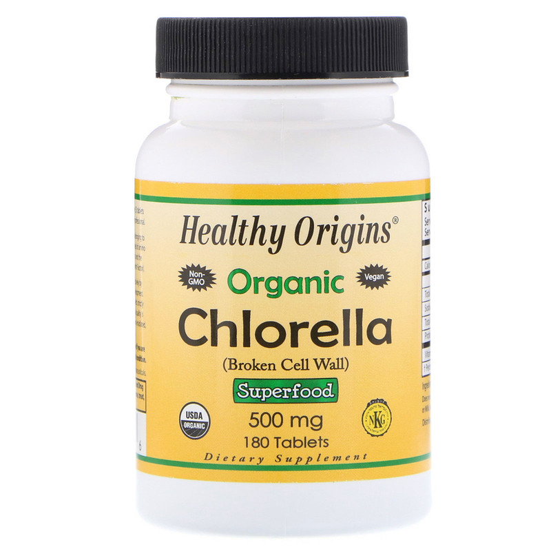 Healthy Origins, Organic Chlorella, 500 mg, 180 Tablets iHerb