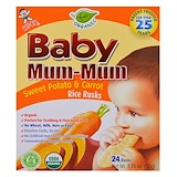 Hot Kid, Baby Mum-Mum, рисовые сухарики с бататом и морковью, 24 сухарика, по 50 г (1,76 унций) каждый отзывы