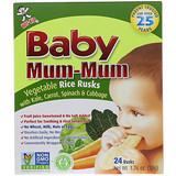 Hot Kid, Baby Mum-Mum, рисовые галеты с овощами, 25 шт. отзывы