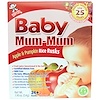 Baby Mum-Mum, рисовые галеты с яблоком и тыквой, 24 сухарика, 1,76 унции (50 г)