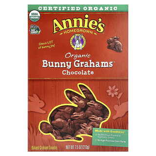 Annie's Homegrown, 有机 Bunny Grahams™，巧克力味，7.5 盎司（213 克）