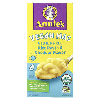 Annie's Homegrown, Veganistische macaroni, rijstpasta en cheddar, 170 g