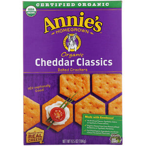 Аннис Хоумгроун, Organic Baked Crackers, Cheddar Classics, 6.5 oz (184 g) отзывы