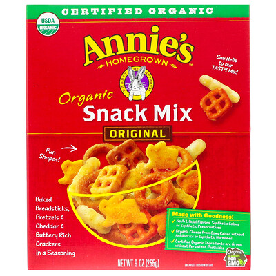 Купить Annie's Homegrown Органическая закусочная смесь, 9 унц. (255 г)
