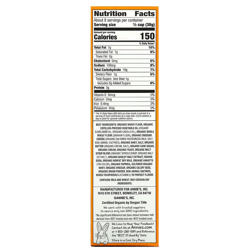 Annie's Homegrown, Organic, Snack Mix, Cheddar, 9 oz (255 g)