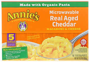 Отзывы о Аннис Хоумгроун, Microwavable Mac & Cheese, Real Aged Cheddar, 5 Packets, 2.15 oz (61 g) Each
