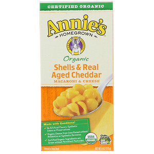Аннис Хоумгроун, Macaroni & Cheese, Shells & Real Aged Cheddar, Organic, 6 oz (170 g) отзывы