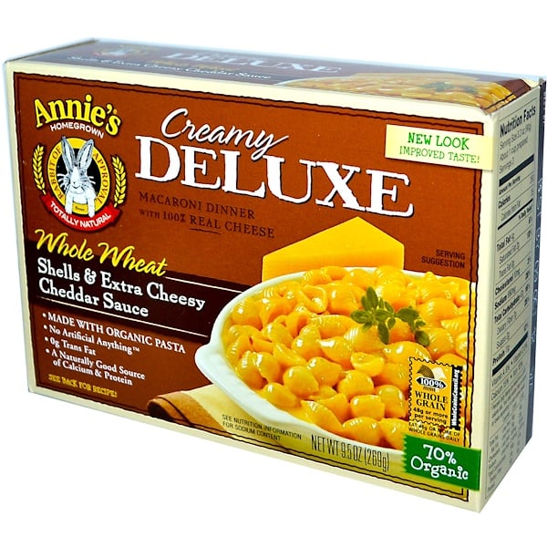 Annie's Homegrown, Creamy Deluxe Macaroni Dinner, With 100% Real Cheese, 9.5 oz (269 g) (Discontinued Item) 