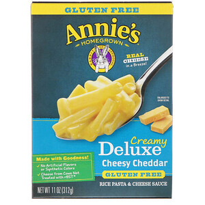Отзывы о Аннис Хоумгроун, Creamy Deluxe Cheesy Cheddar, Rice Pasta & Cheese Sauce, 11 oz (312 g)
