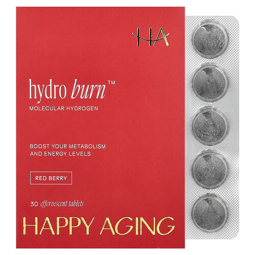 Happy Aging Hydro Burn™, Red Berry, 30 Effervescent Tablets