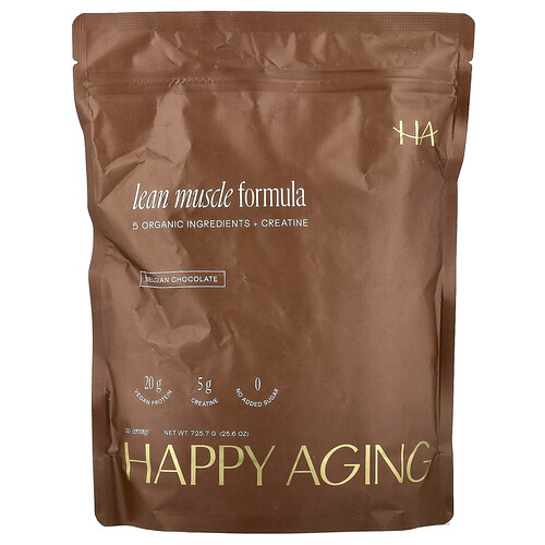 Happy Aging Lean Muscle Formula, Belgian Chocolate, 25.6 oz (725.7 g)