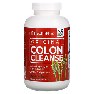 Health Plus, A Limpeza de Cólon Original, Um 625 mg, 200 Cápsulas