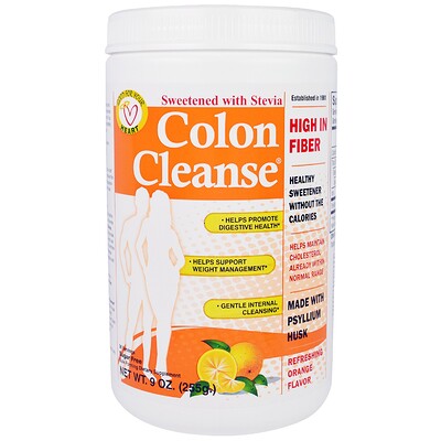 Health Plus Чистка кишечника, средство для чистки толстого кишечника, с освежающим апельсиновым вкусом, 9 унций (255 г)