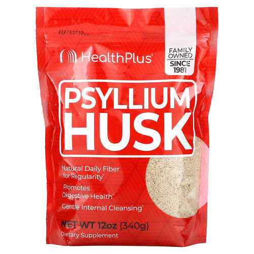 Health Plus Psyllium Husk, 12 oz (340 g)