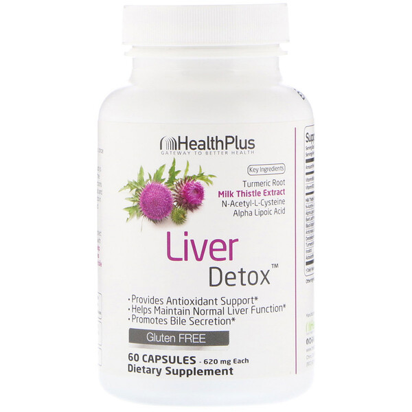 Health Plus, Liver Detox, 60 Capsules