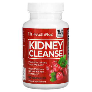 Health Plus, Kidney Cleanse, очищение почек, 60 капсул