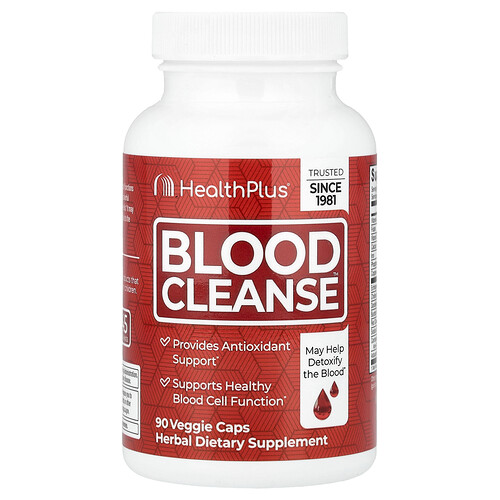 Health Plus, Blood Cleanse™, 90 pflanzliche Kapseln