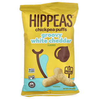 Hippeas, Kikärtspuffar, vegansk vit cheddar, 4 oz (113 g)
