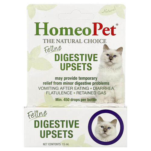 HomeoPet, Feline Digestive Upsets, Verdauungsstörungen bei Katzen, 15 ml