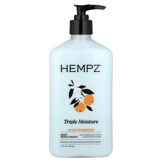 Hempz, увлажняющий лосьон для тела, тройное увлажнение, 500 мл (17 жидк. унций)