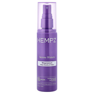 Hempz, Body Moisturizer Spray, Magnesium, Serene Waters, 3.4 fl oz (100 ml)