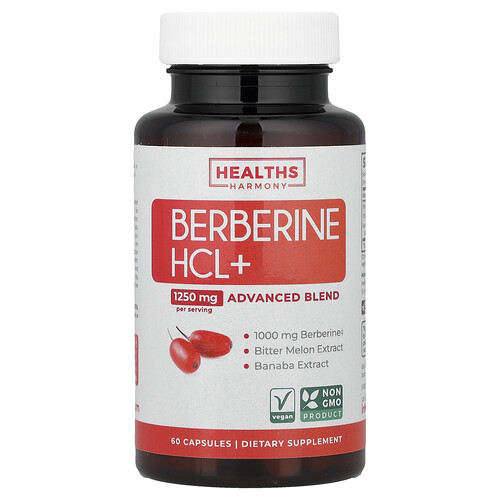 Healths Harmony, Berberin HCL+, 60 Kapseln