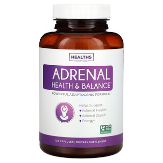 Healths Harmony, Salud y equilibrio suprarrenales, 120 cápsulas