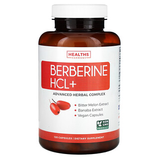 Healths Harmony, Berberin HCL+, 120 Kapsül