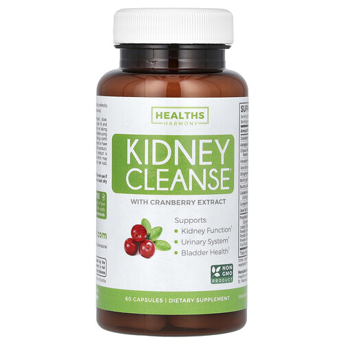 Healths Harmony Kidney Cleanse With Cranberry Extract, 60 Capsules