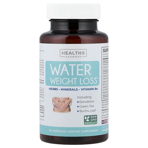 Healths Harmony, Wasser zur Gewichtsreduktion, 60 Kapseln
