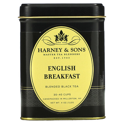 Harney & Sons Смесь черного чая "Английский завтрак", 4 унции (112 г)