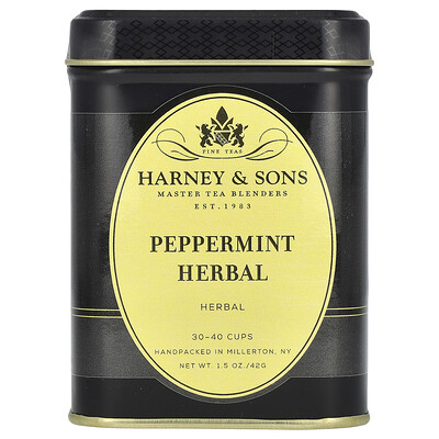 Harney & Sons, Té de hierbas, Menta, Sin cafeína, 42 g (1,5 oz)