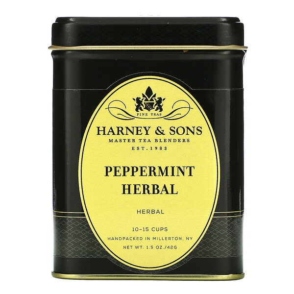 Harney & Sons, ペパーミントハーブティー、42g（1.5オンス）
