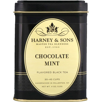 Harney & Sons Черный чай с шоколадом и мятой, 4 унции