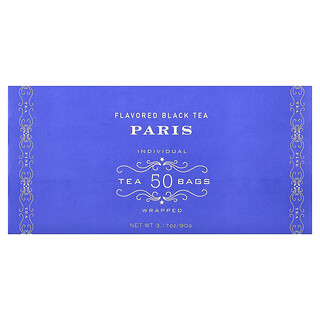 Harney & Sons, Té negro frutal con bergamota, Paris, 50 bolsitas de té, 90 g (3,17 oz)