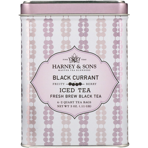Harney Sons Black Currant Iced Tea 6 2 Quart Bags 3 Oz Harney Sons Black Currant Iced Tea 6 2 Quart Bags